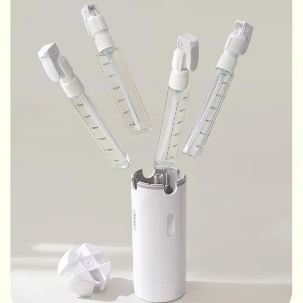 Britshopper Compact 4-in-1 Travel Refill Bottle Set - 40ml Capacity