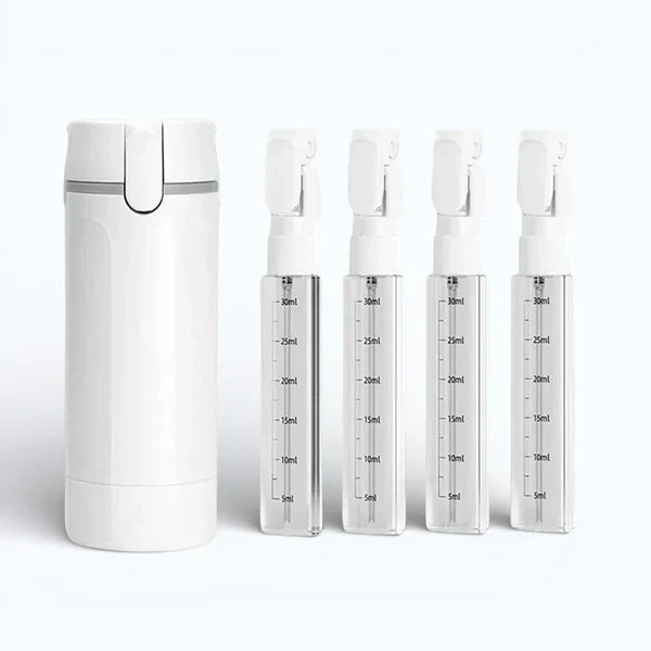 Britshopper Compact 4-in-1 Travel Refill Bottle Set - 40ml Capacity